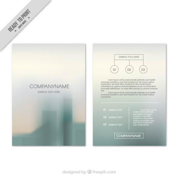 flyer template business flou