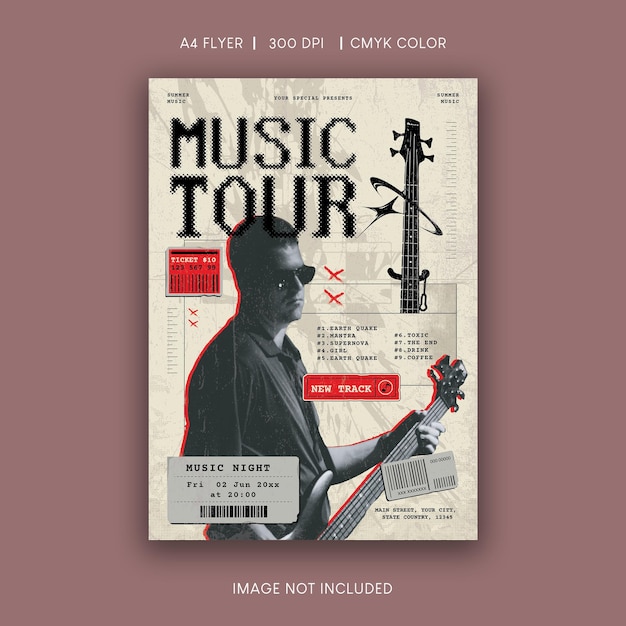 Flyer de la tournée musicale