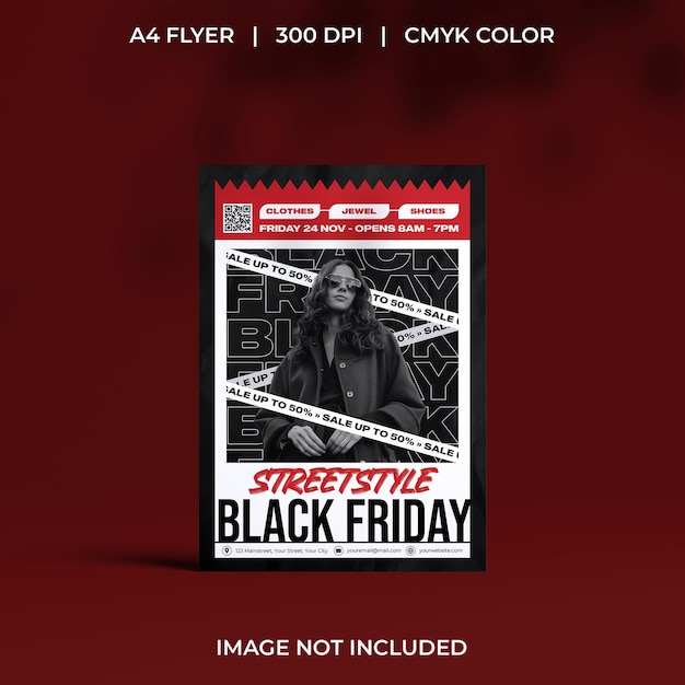 Flyer de vente du vendredi noir