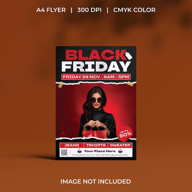 Flyer de vente du vendredi noir