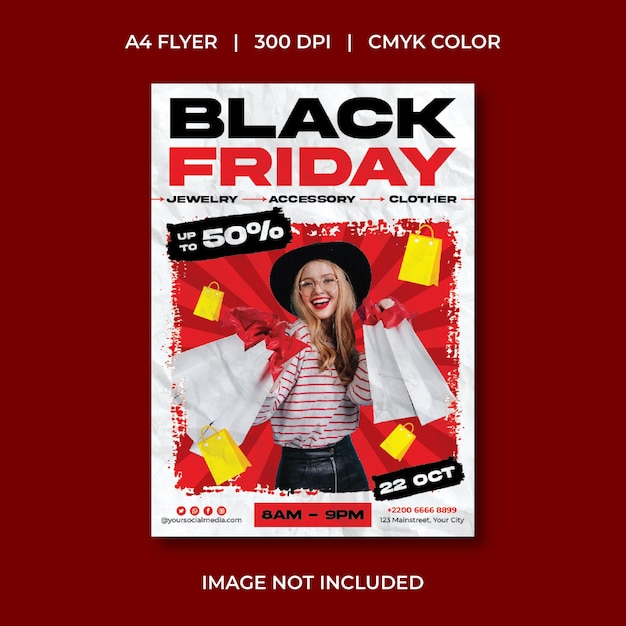 Flyer de vente de mode