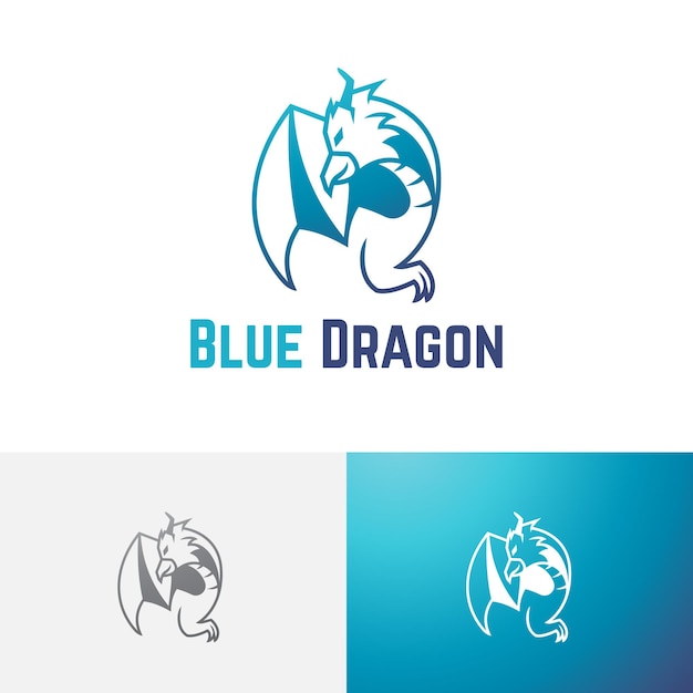 Flying Dragon Eagle Hawk Falcon Jeu Esport Team Logo