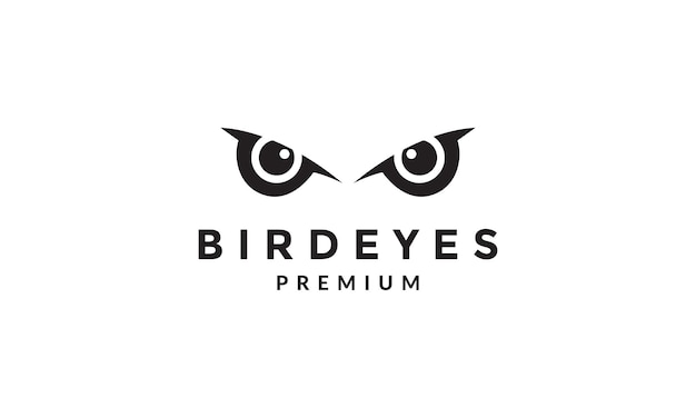 Focus Yeux Oiseau Logo Moderne Vecteur Icône Illustration Design