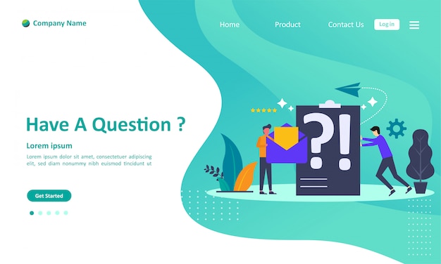Foire aux questions Landing page
