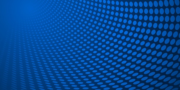 Fond abstrait composé de points de demi-teintes aux couleurs bleues