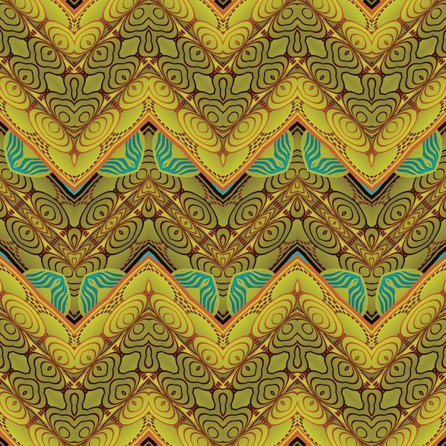 Fond abstrait avec des couleurs marron vert et jaune doré texturées sans soudure