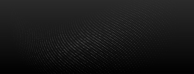 Fond abstrait demi-teinte de petits points et de lignes ondulées dans des couleurs grises et noires