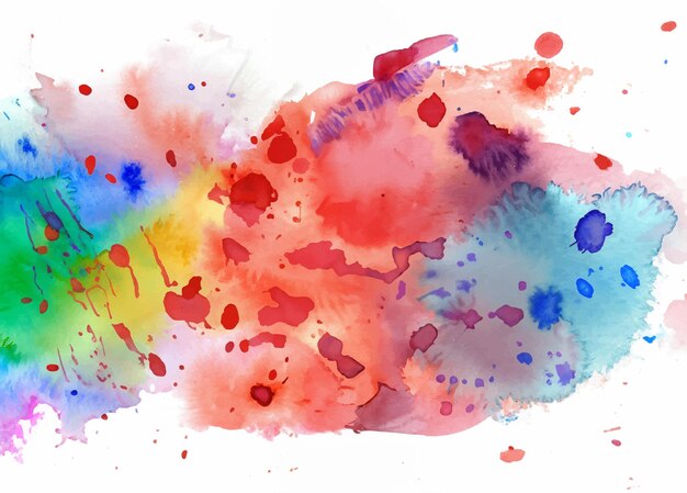 Vecteur fond abstrait avec un design coloré d'éclaboussures d'aquarelle