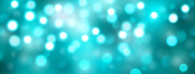 Fond abstrait avec effet bokeh dans des couleurs bleu clair