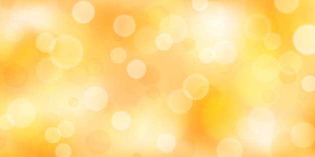 Fond abstrait avec effets bokeh dans les couleurs jaunes