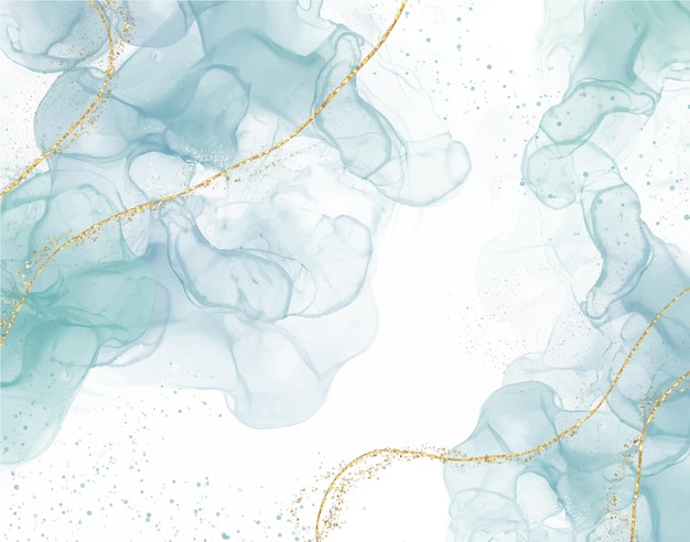 Fond abstrait d'encre d'alcool bleu