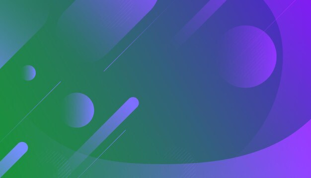 Vecteur fond abstrait à gradient vert et violet