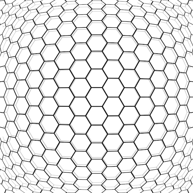 Vecteur fond abstrait hexagone