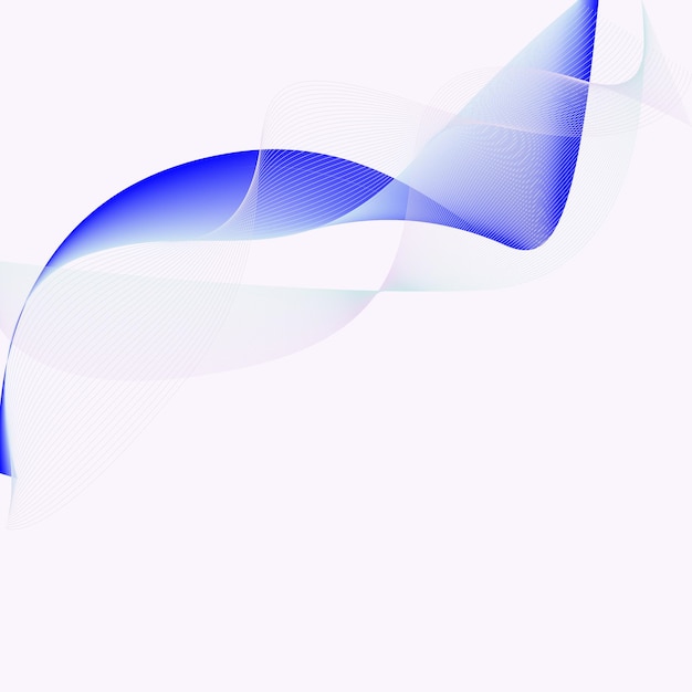 fond abstrait de la ligne d'onde bleue