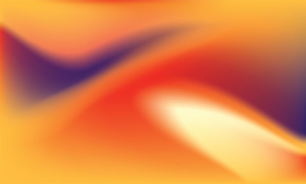 fond abstrait avec des lignes ondulées lisses dans les couleurs jaune orange et violet