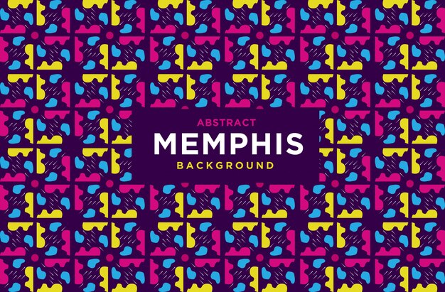 Vecteur fond abstrait de memphis