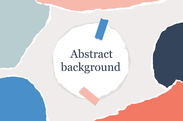 Fond Abstrait Avec Des Morceaux De Papier Déchirés Aux Couleurs Pastel