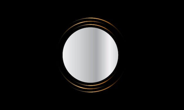 Vecteur fond abstrait noir et bleu avec cercle