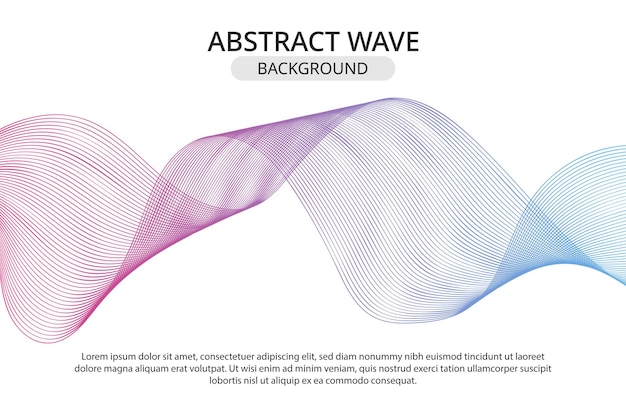 Vecteur fond abstrait avec onde