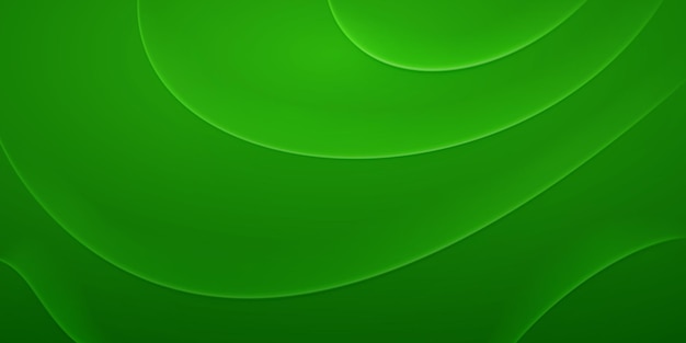 Fond abstrait avec des plis ondulés dans des couleurs vertes