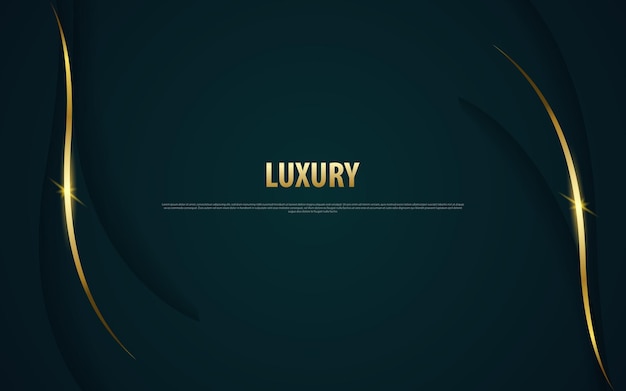 Fond Abstrait Premium Vert De Luxe