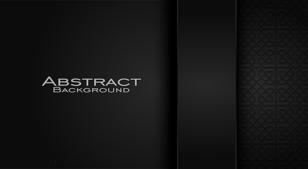 Vecteur fond abstrait simple design moderne et élégant avec une couleur noire foncée