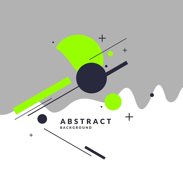 Fond abstrait tendance Composition de formes amorphes Illustration vectorielle moderne