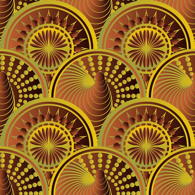 Fond abstrait texturé sans couture dans des couleurs marron foncé et jaune doré