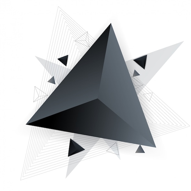 Vecteur fond abstrait de triangles