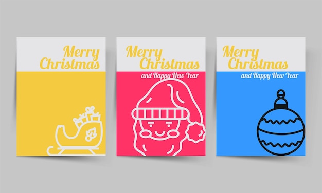 Fond d'affiche d'invitation de fête de noël dans un style plat branché