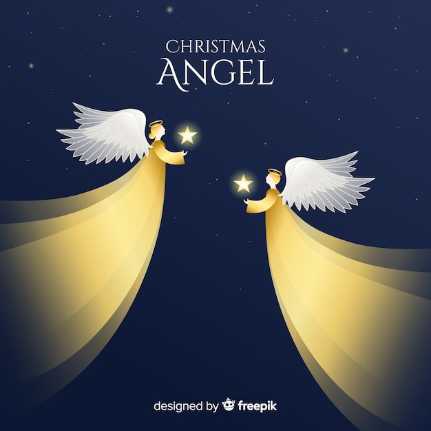 Fond D'ange Noël Dégradé