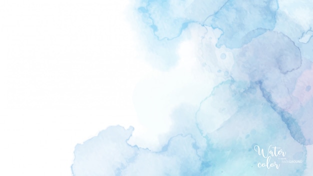 Fond aquarelle abstrait bleu clair