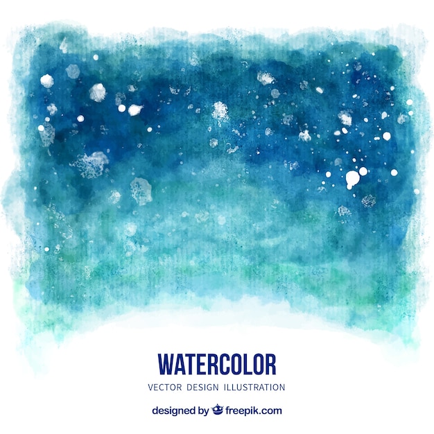 Fond D'aquarelle Dans Des Tons Bleus