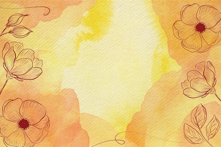 Vecteur fond aquarelle de fleurs pastel en poudre