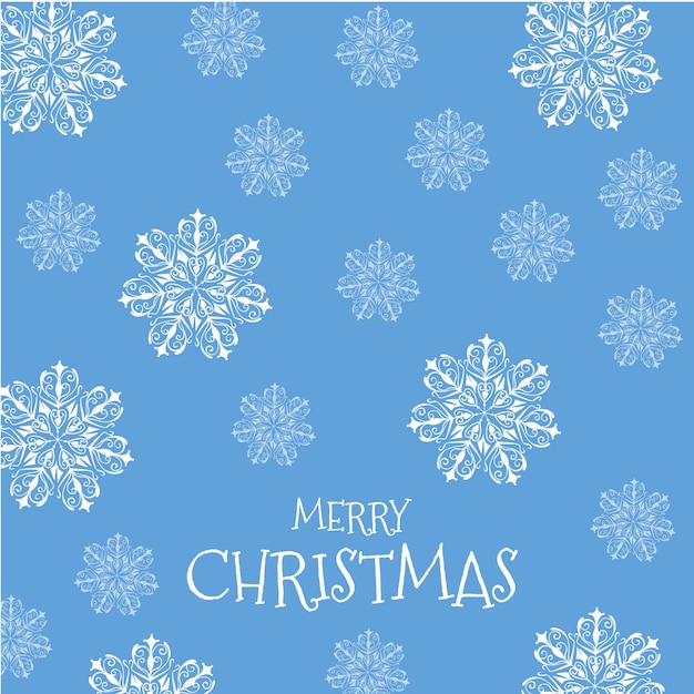 Fond aquarelle de flocons de neige de Noël