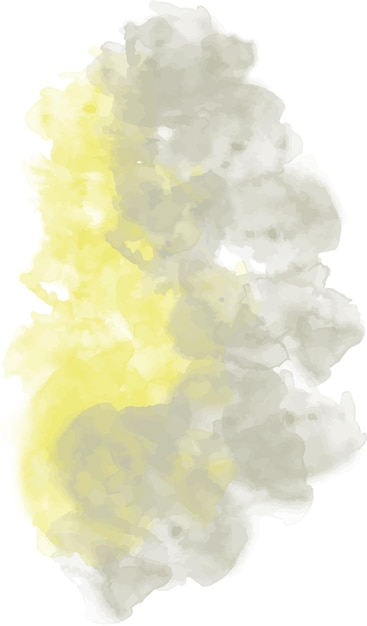 Vecteur fond aquarelle jaune combinaison