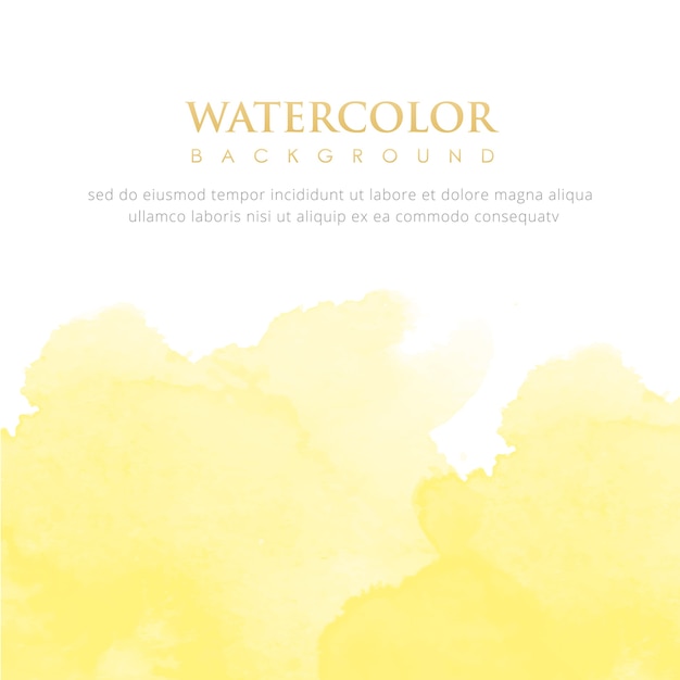 Fond Aquarelle Jaune Vif