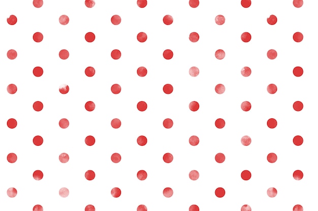 Fond aquarelle à pois rouges