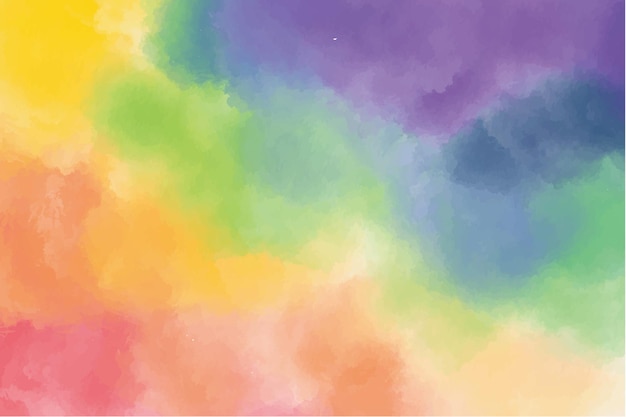 Fond arc-en-ciel aquarelle coloré