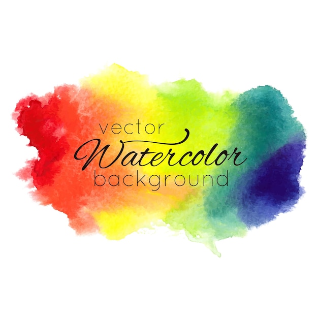 Fond arc-en-ciel peint à la main aquarelle