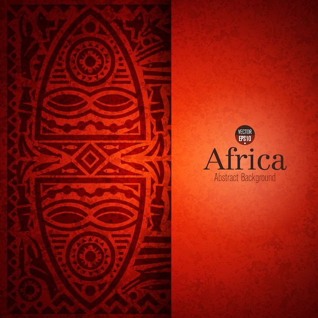 Vecteur fond d'art africain traditionnel