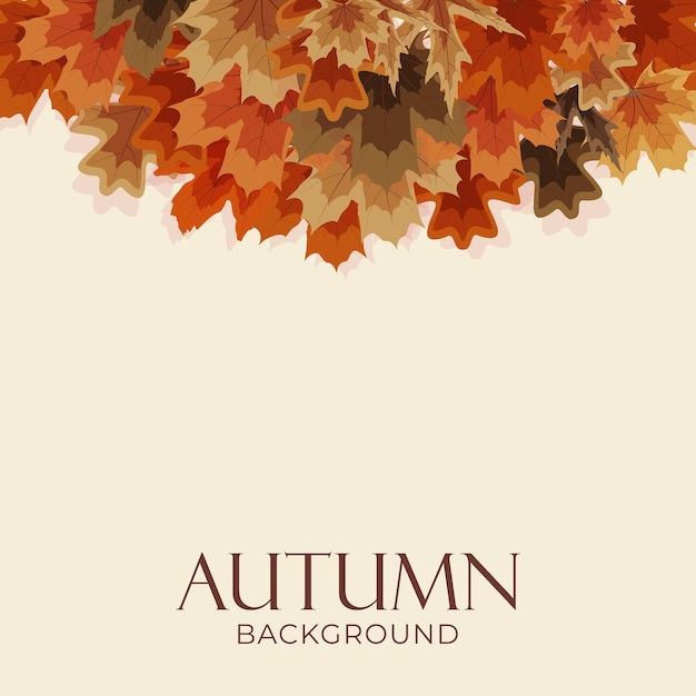 fond d'automne avec des feuilles qui tombent
