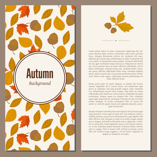 Fond D'automne Avec Texte