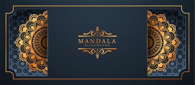 Fond De Bannière De Luxe Mandala Arabesque