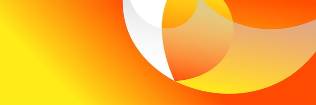 Fond de bannière orange rouge moderne