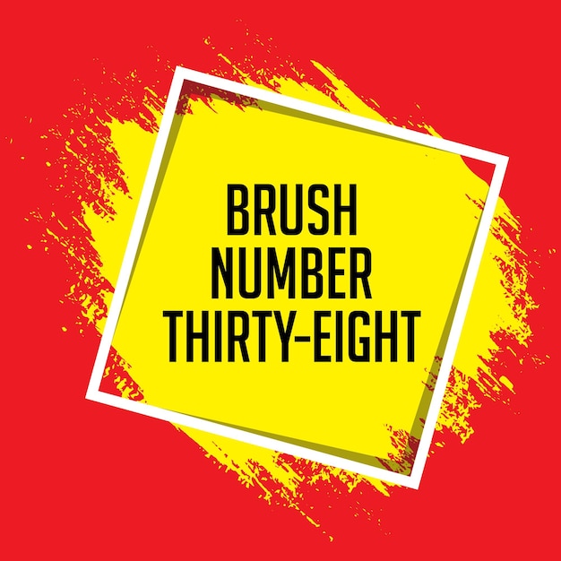 Fond de bannière de trait de couleur jaune Splash