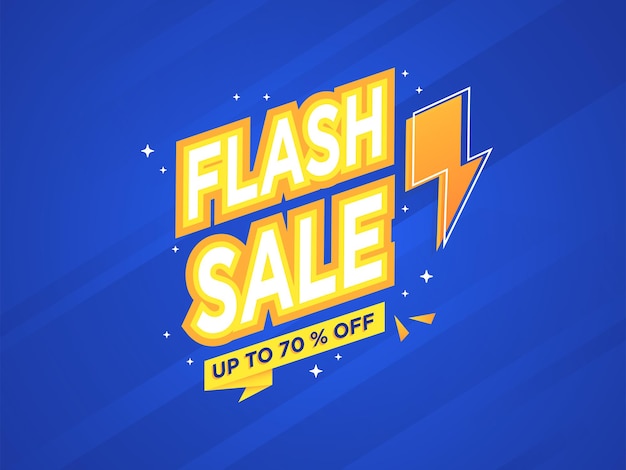 Fond De Bannière De Vente Flash Au Design Plat