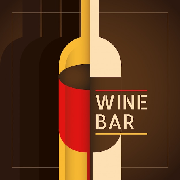 Fond de bar à vin