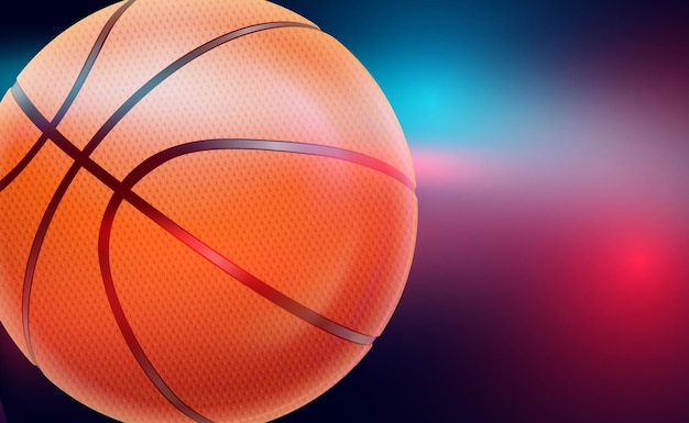 Fond de basket-ball. Conception de vecteur moderne de thème de sport. Bannière de tournoi et de championnat, affiche