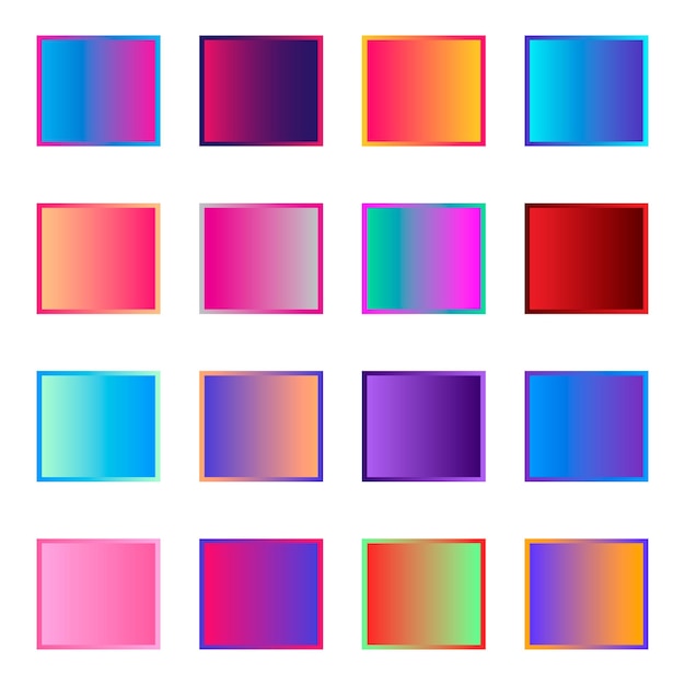 un fond blanc avec un carré et des carrés colorés